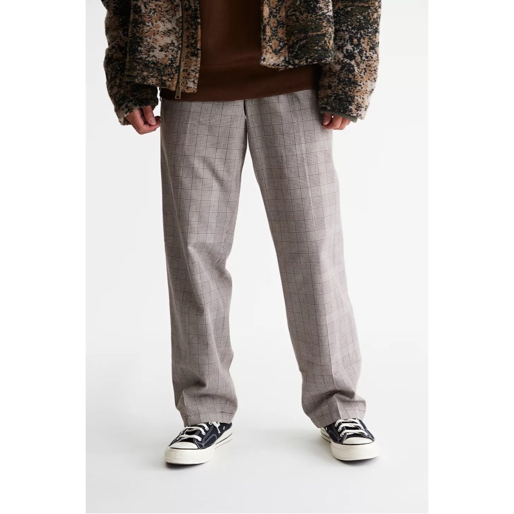 Men's Pleated Plaid Dickies